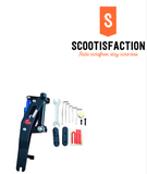 Monorim Geniune Suspension Kit Front for Ninebot G30 Max Electric Scooter - Black Blue